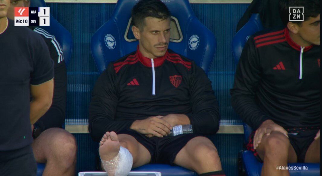 La lesión de Alfon contra el Alavés.