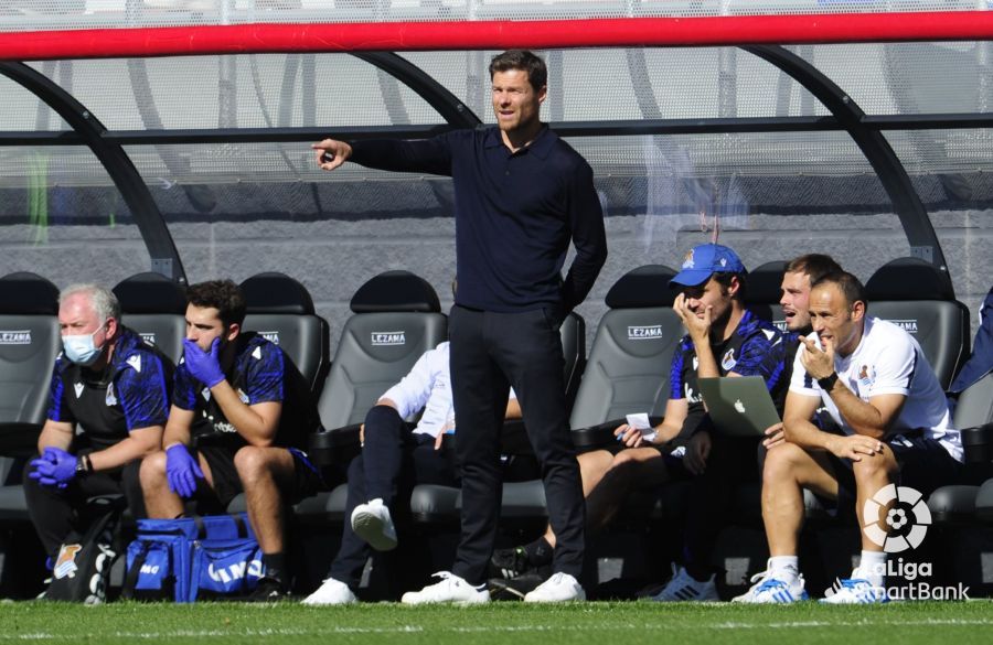  Xabi Alonso, durante el Amorebieta-Sanse.