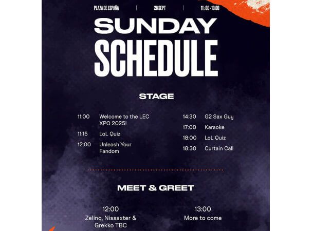  XPO League of Legends: agenda del domingo 28