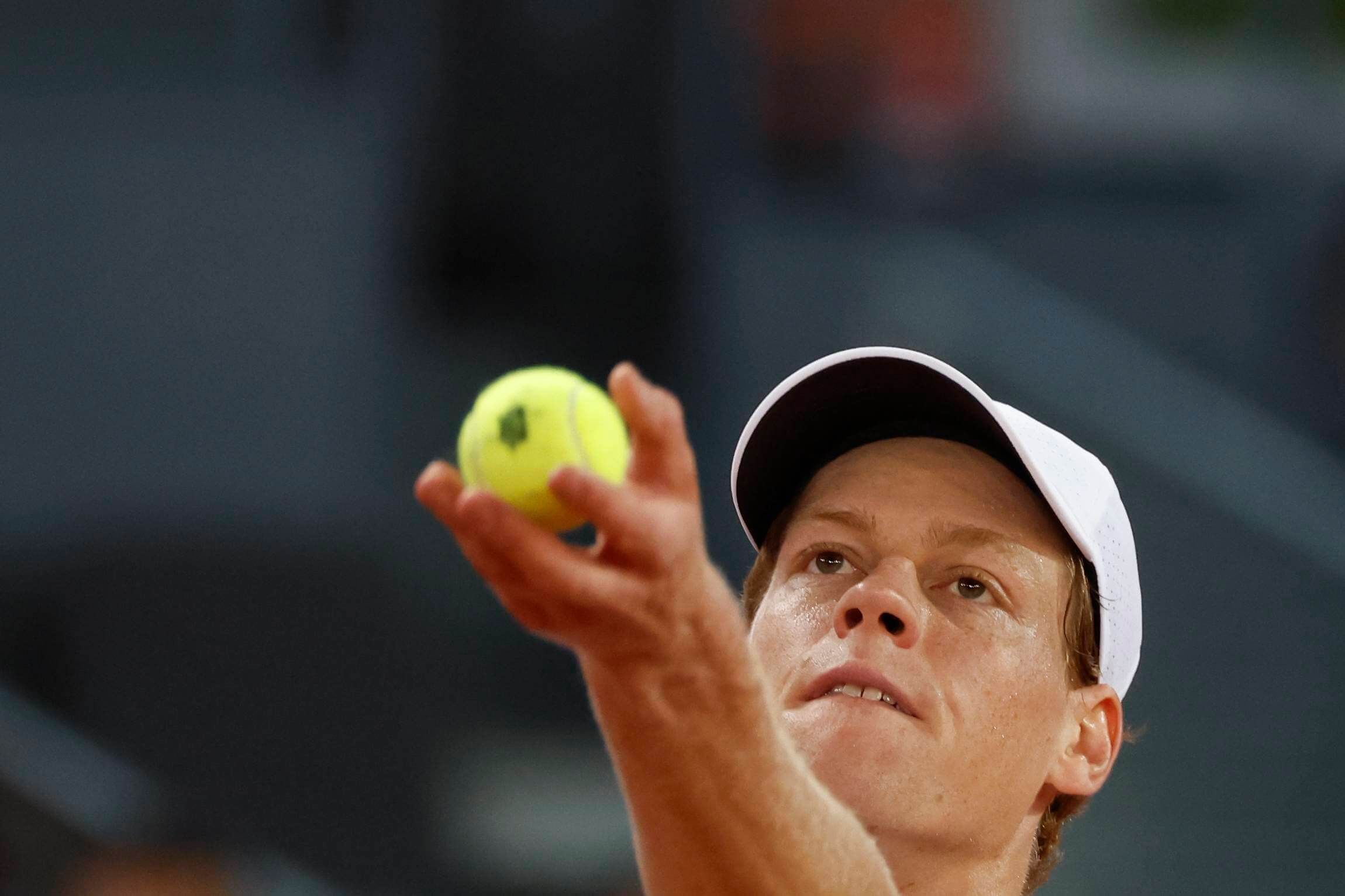  Jannik Sinner, durante un partido.