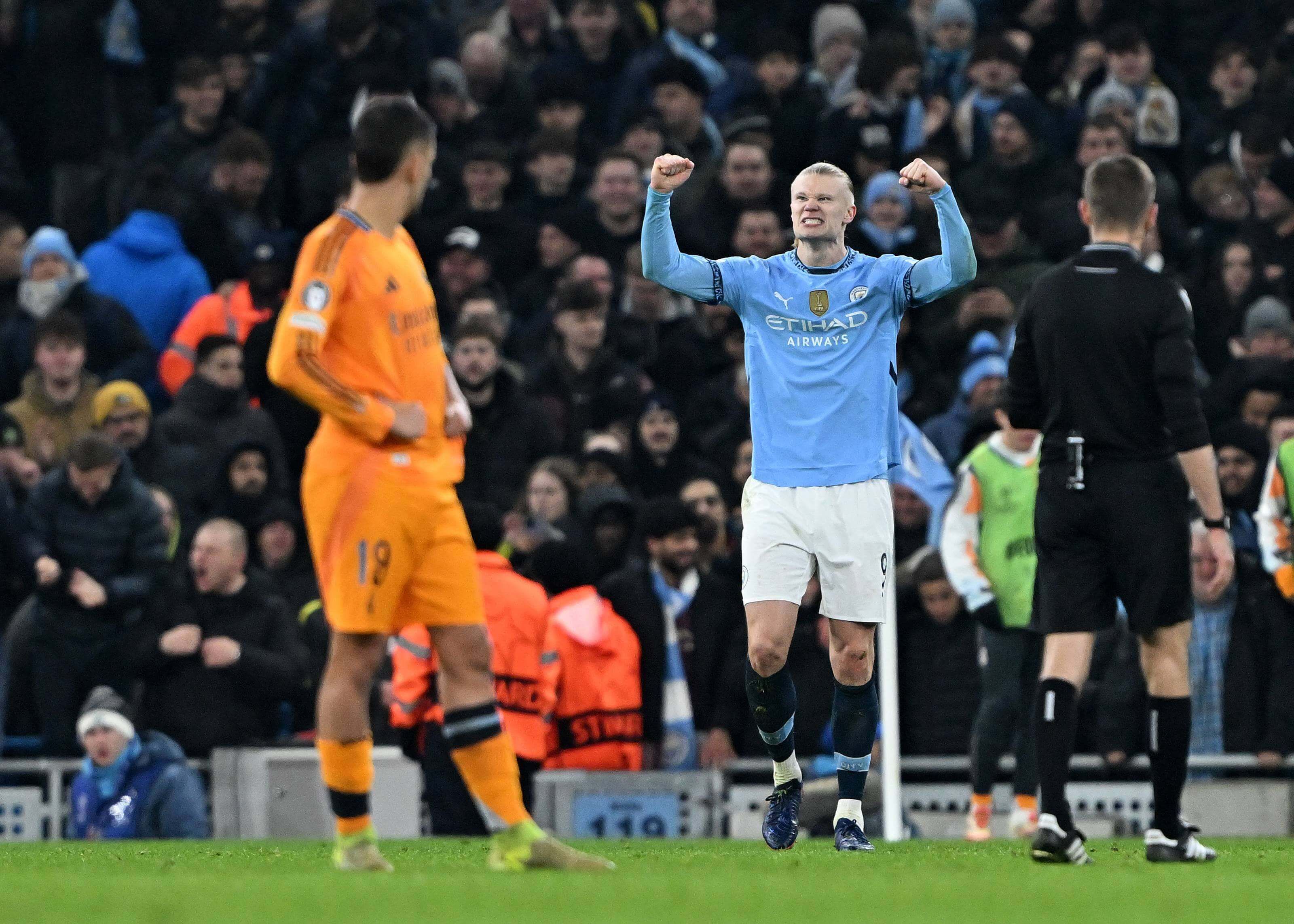 Erling Braut Haaland celebra un gol al Real Madrid (Foto: LALIGA).