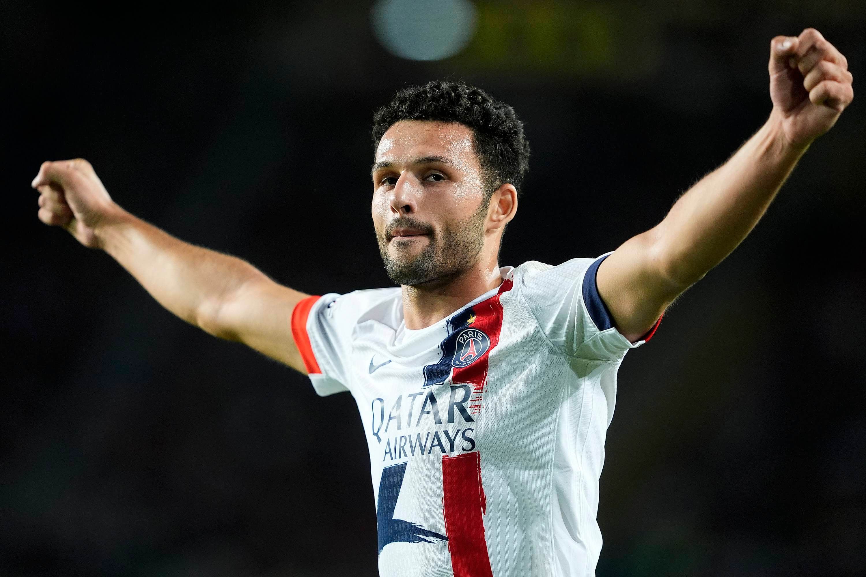 Gonçalo Ramos celebrando el gol con el PSG (Cordon Press)