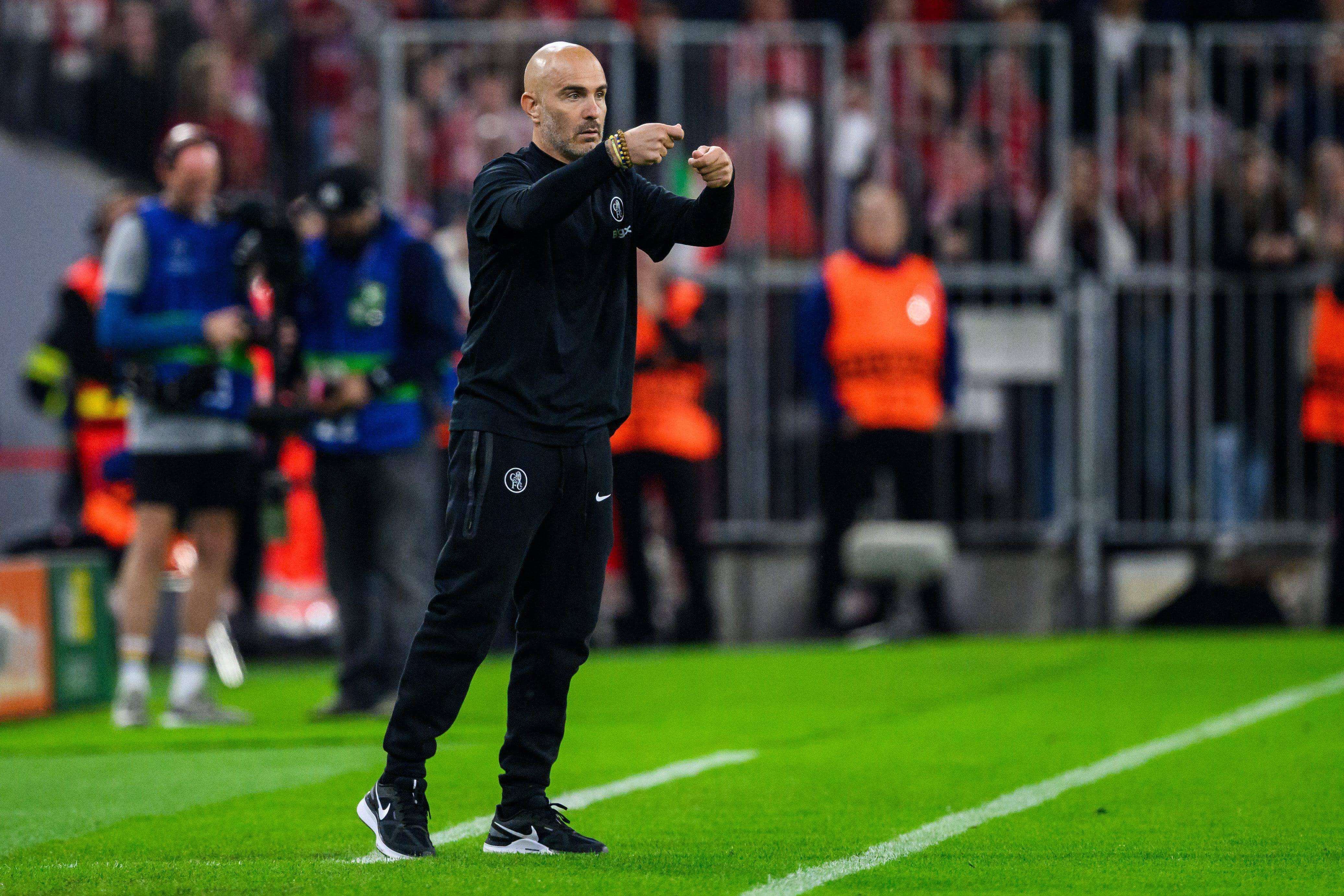  Enzo Maresca dirige el duelo Champions ante el Bayern.