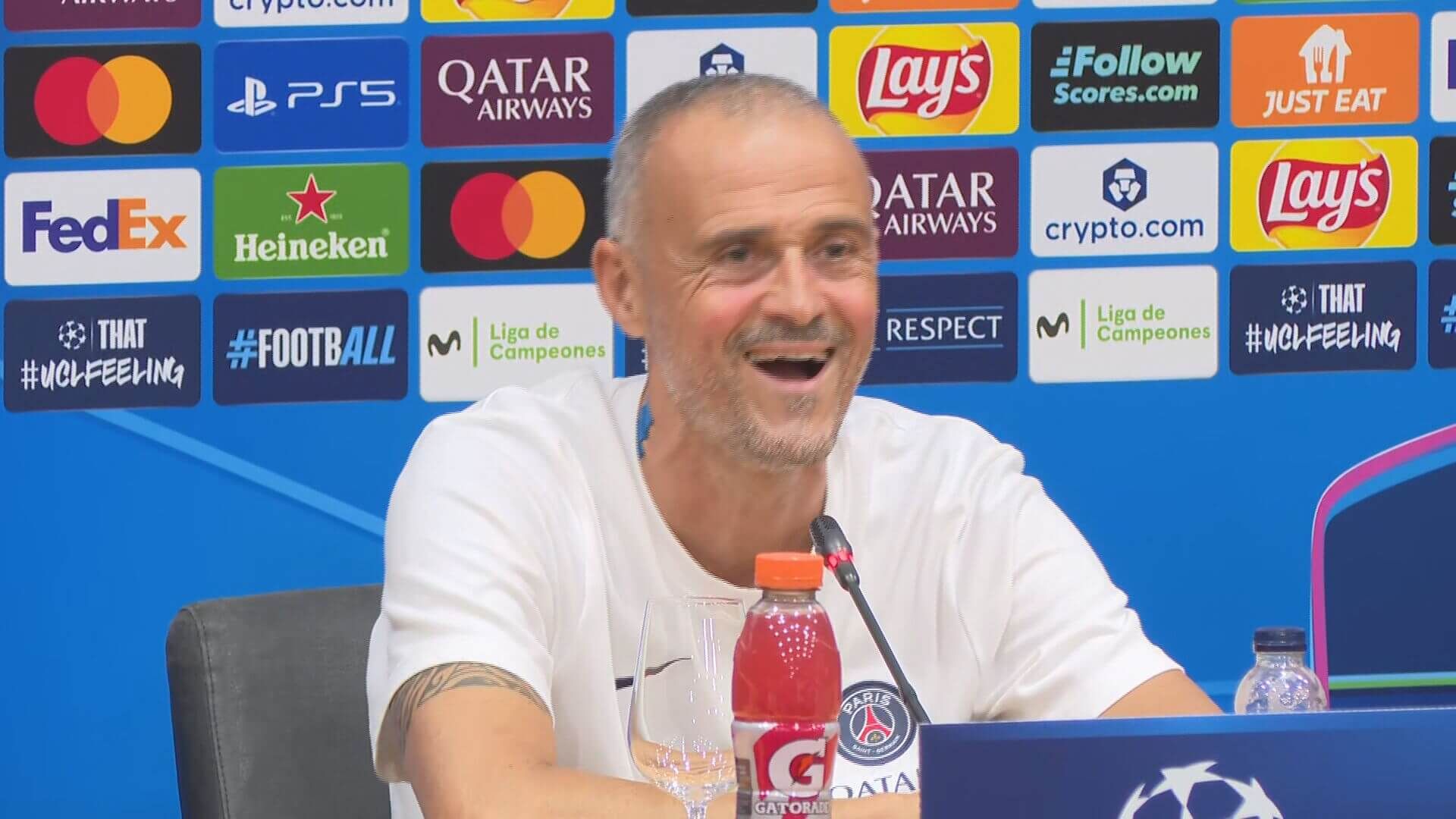 Luis Enrique, en rueda de prensa