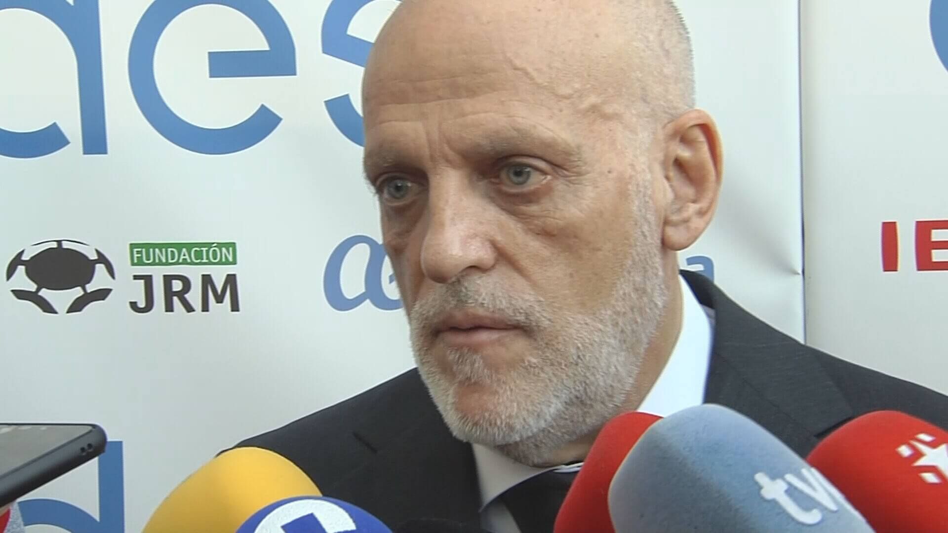  Javier Tebas, en los Premios José Ramón de la Morena.