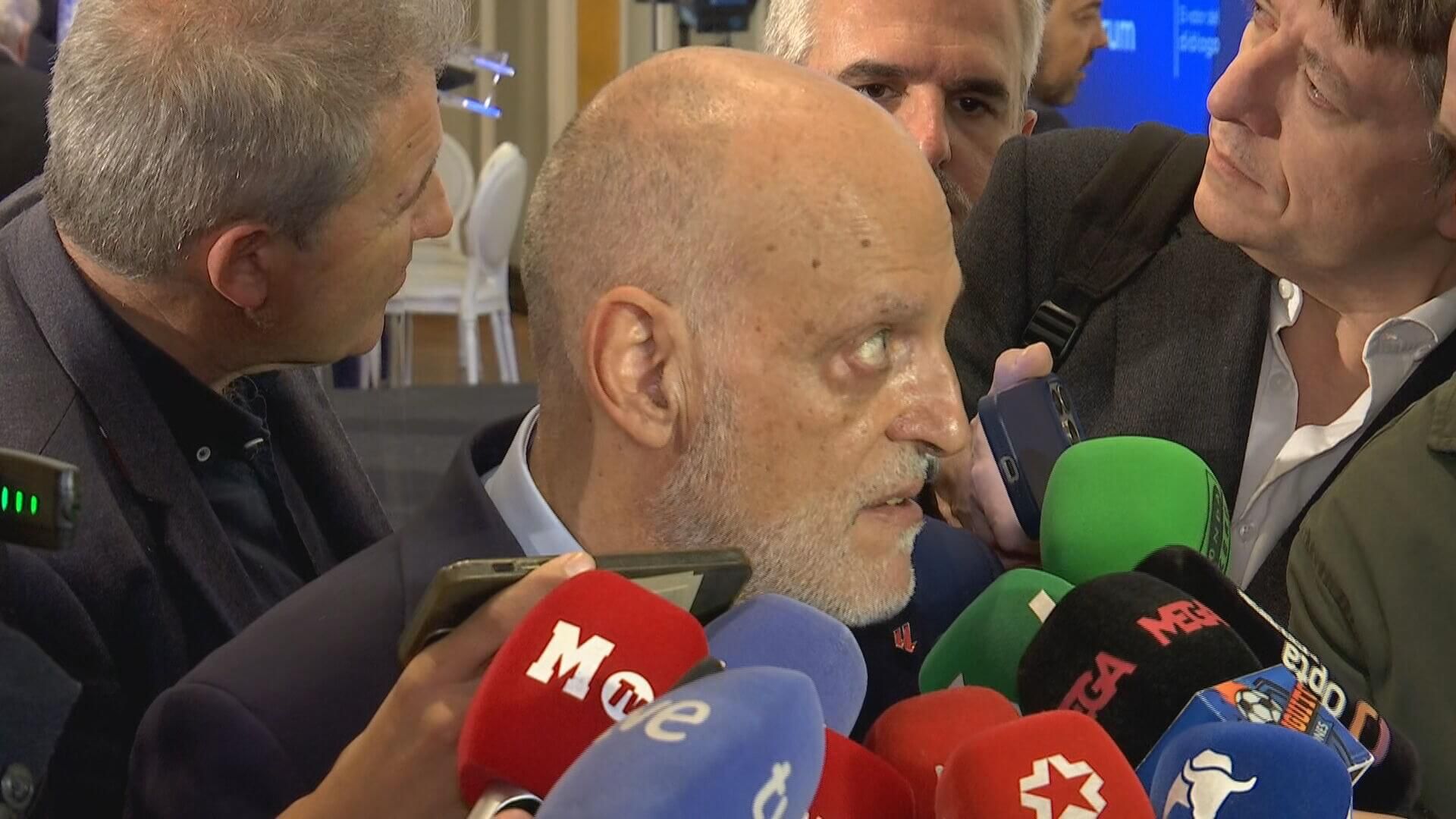 Javier Tebas, en el foro de debate Nueva Economía Forum (ElDesmarque)