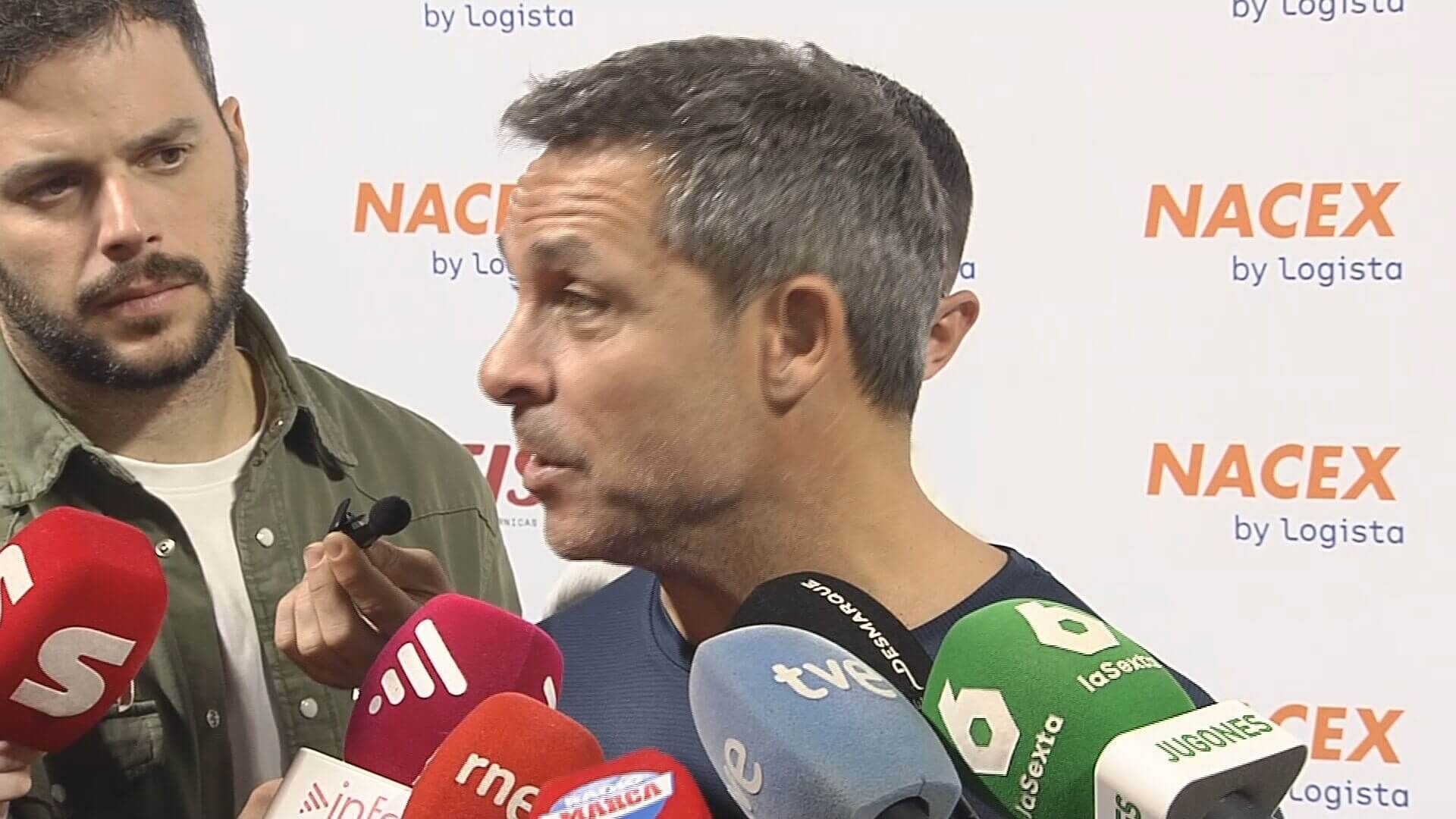  Sergi Barjuan, en un acto