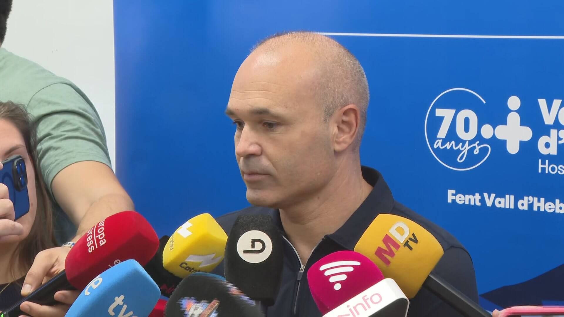 Iniesta, en un acto