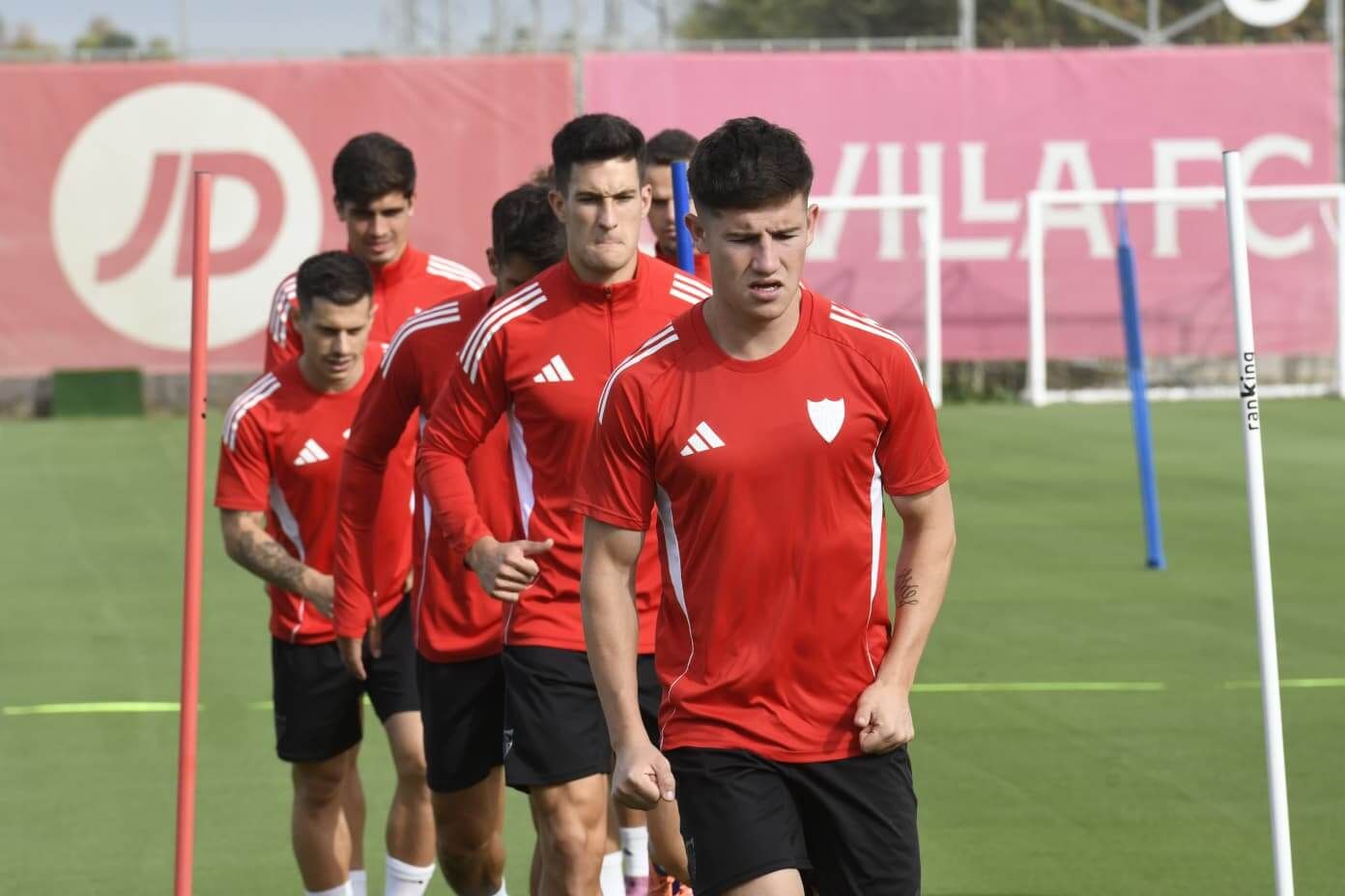  Oso, en el entrenamiento de este lunes.