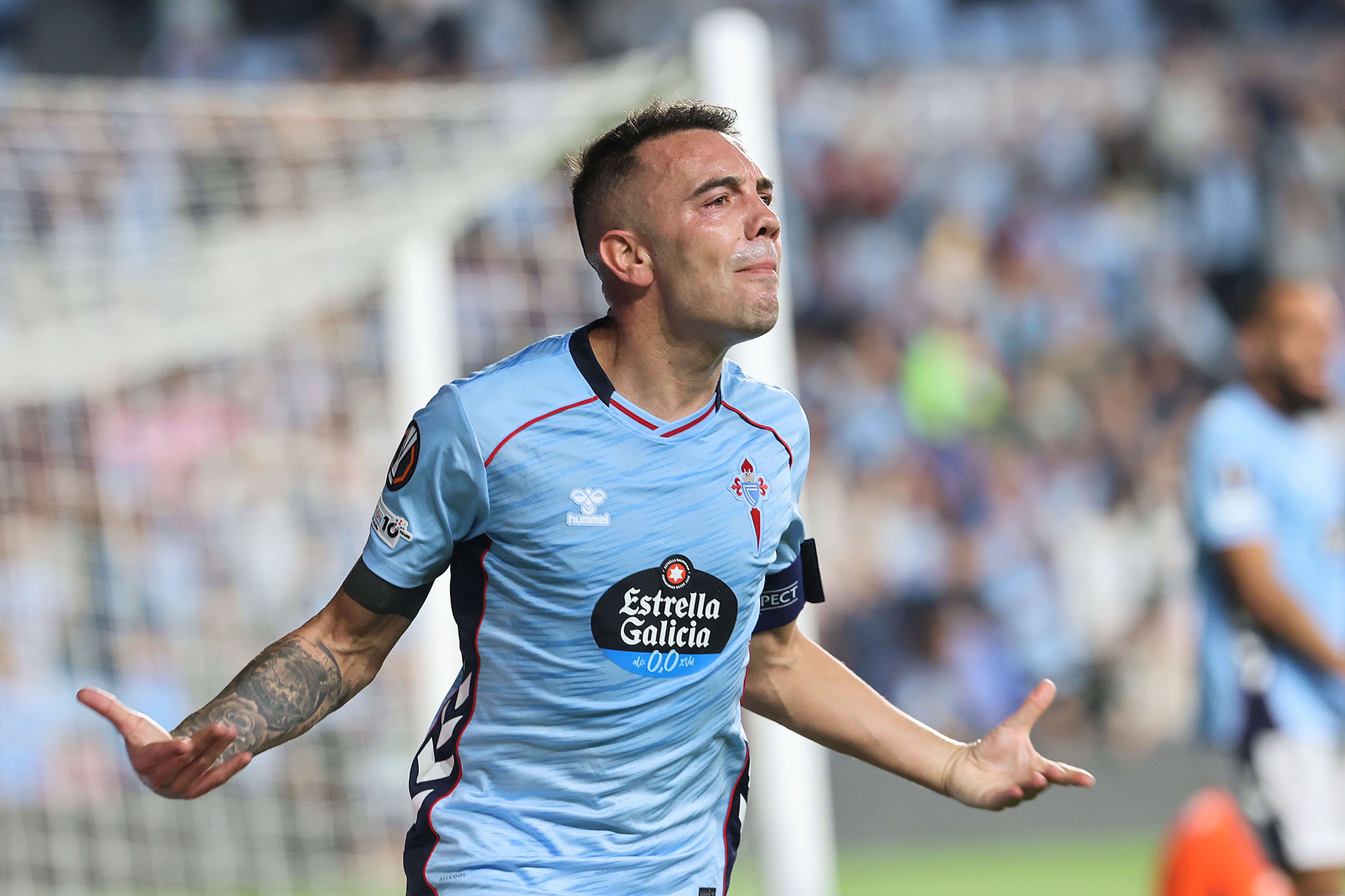 Iago Aspas celebra el gol ante el PAOK