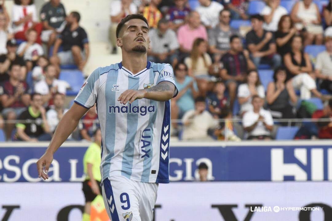  Chupete, en un partido del Málaga (FOTO: LALIGA).