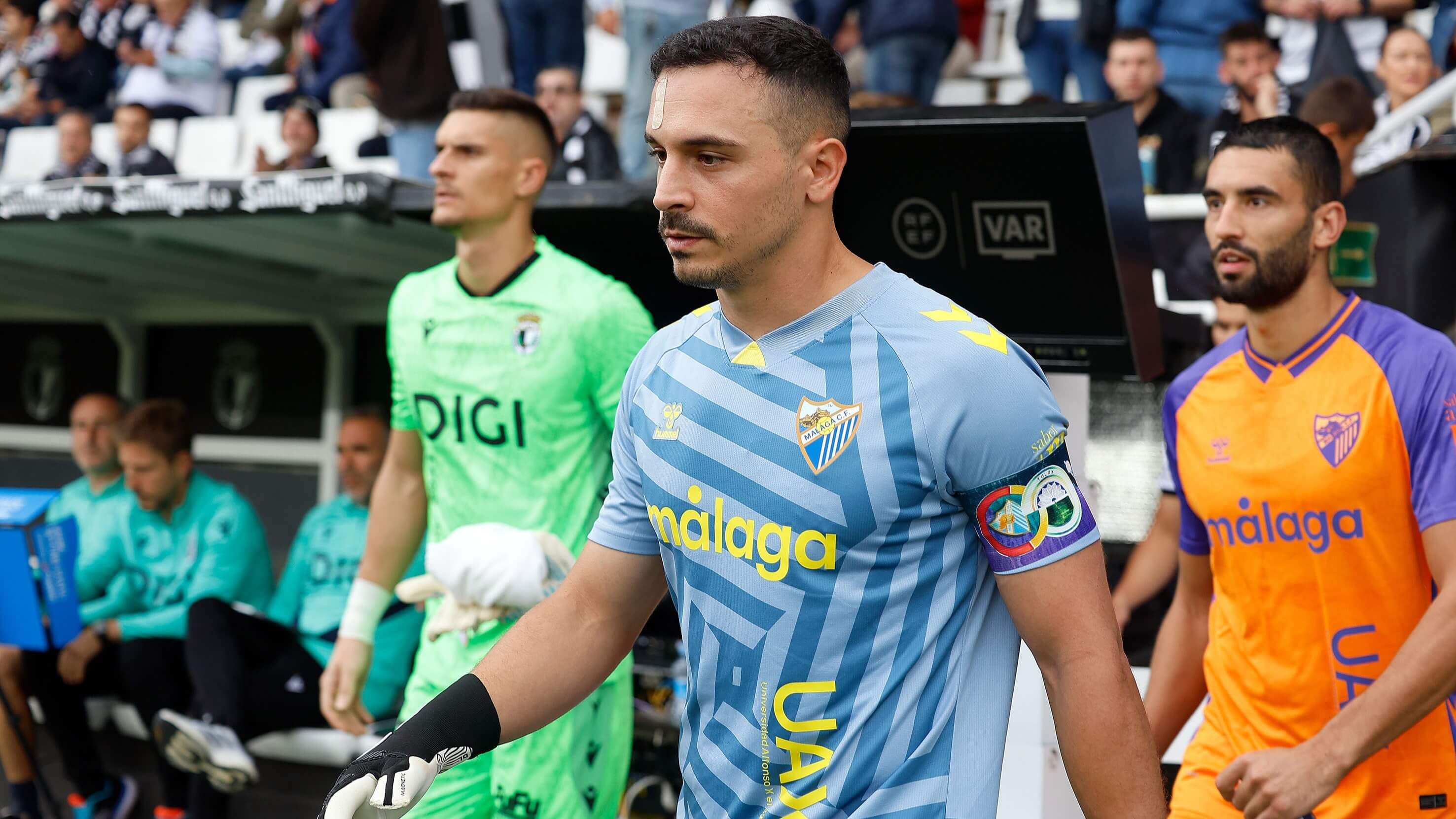  Alfonso Herrero, en el Burgos - Málaga CF.