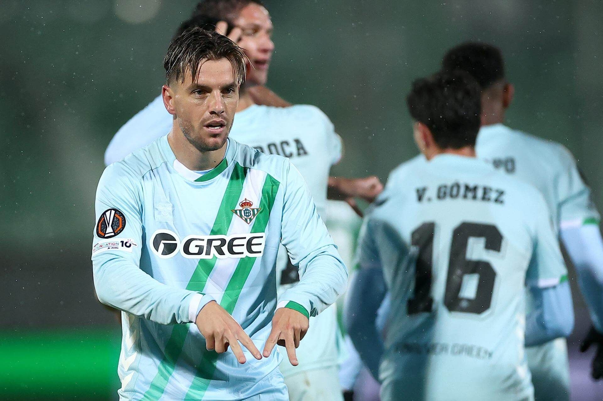  Lo Celso, celebrando su gol ante el Ludogorets.