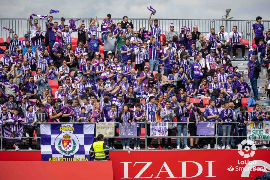 Afición del Real Valladolid en Anduva.