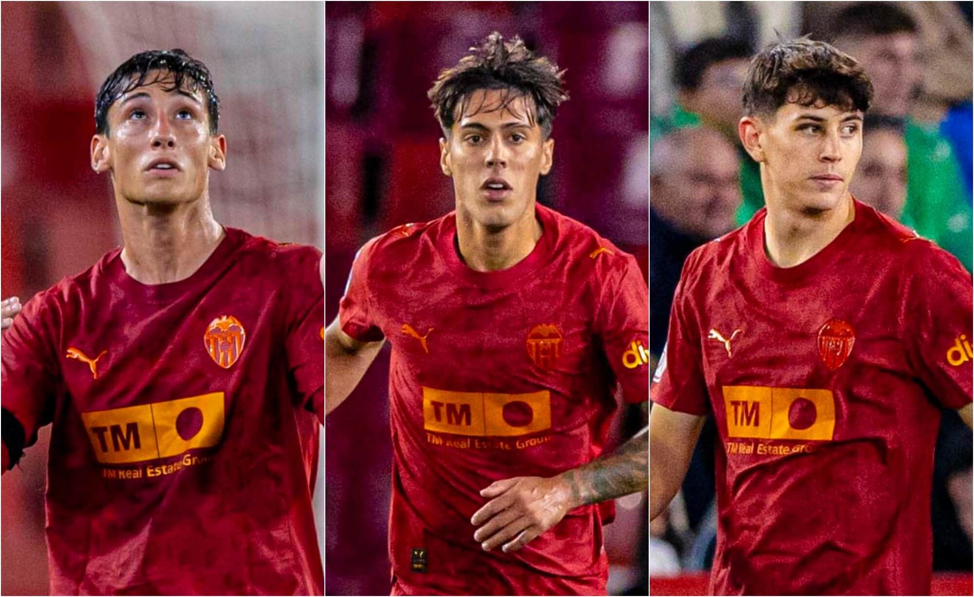Alejandro Panach, Lucas Núñez y Marc Jurado , los tres últimos canteranos en debutar