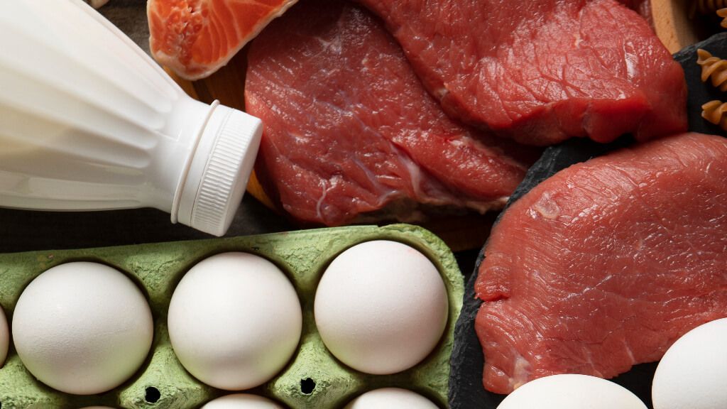  Carne, huevos y leche