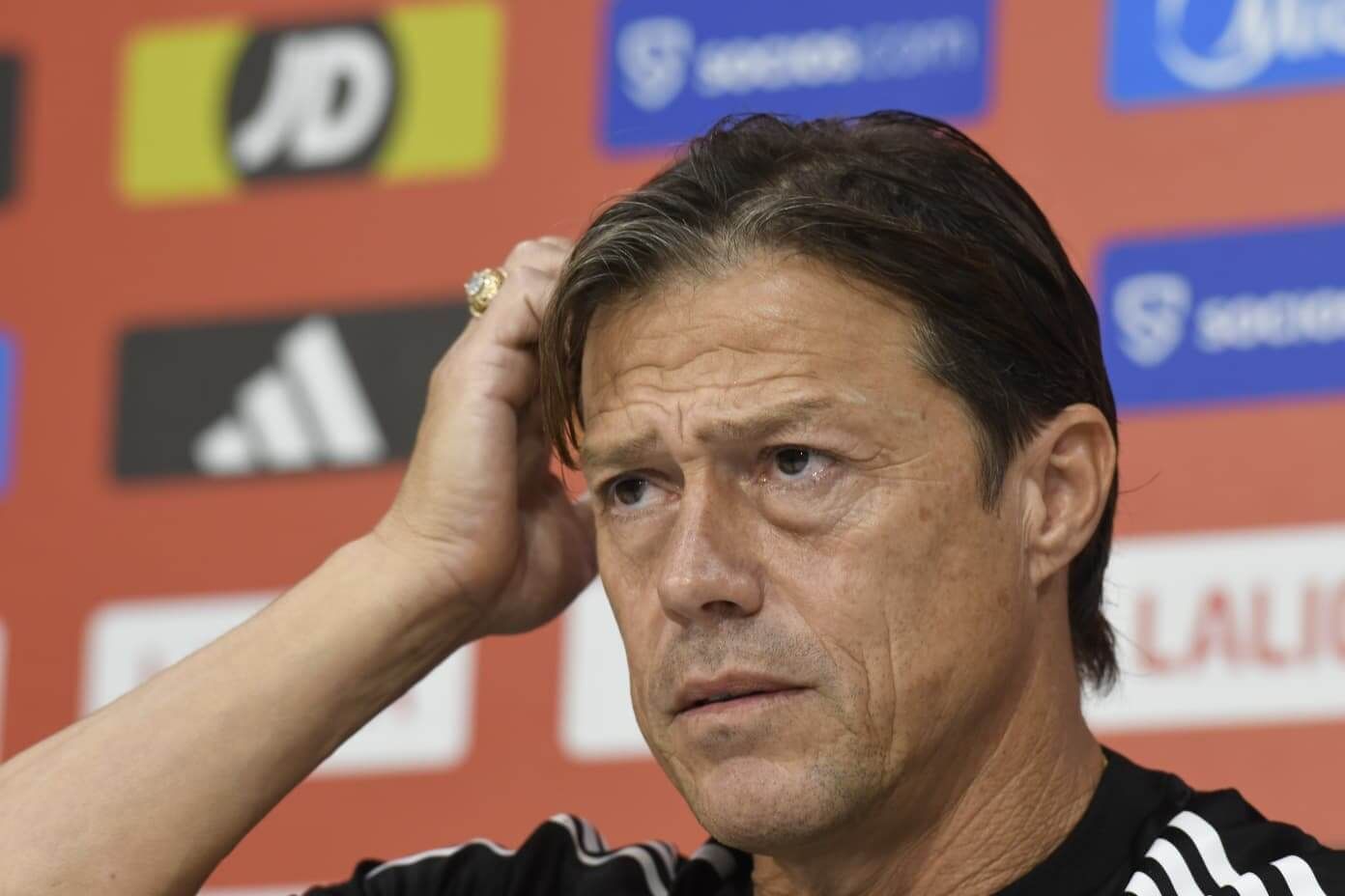 Matías Almeyda, en la rueda de prensa previa al partido ante la Real Sociedad.