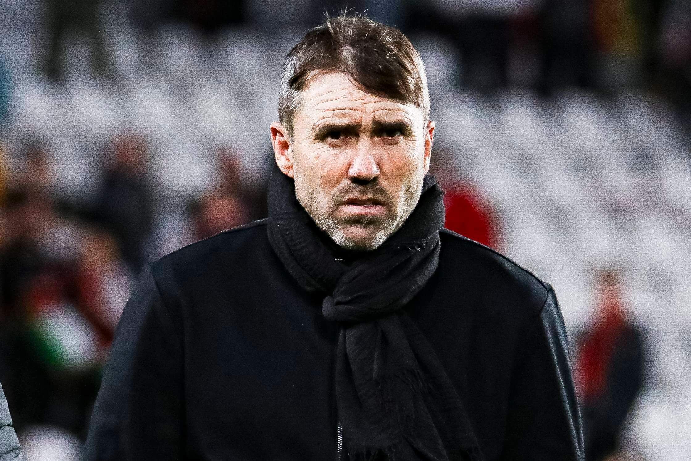 Coudet, durante un partido