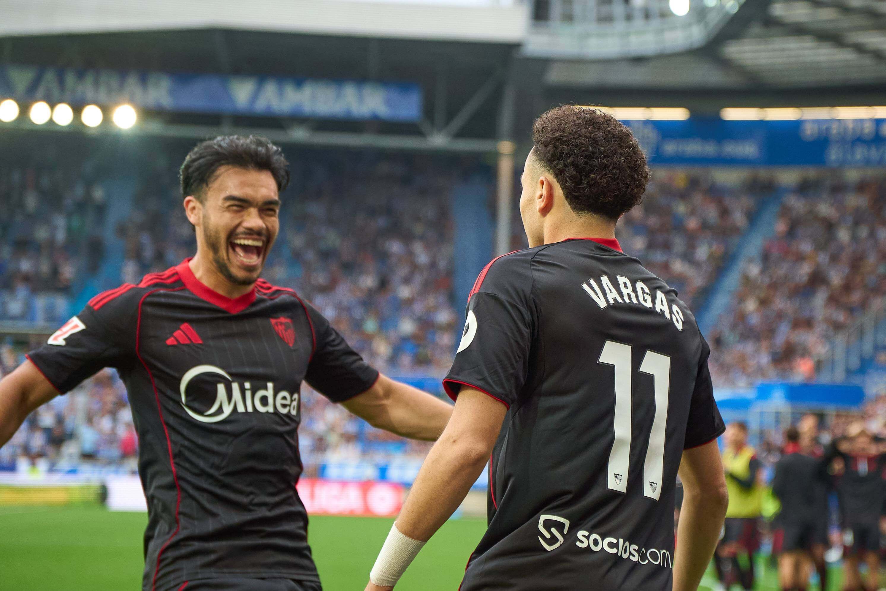 Celebración del gol de Rubén Vargas, ante el Alavés (Foto: Cordon Press).