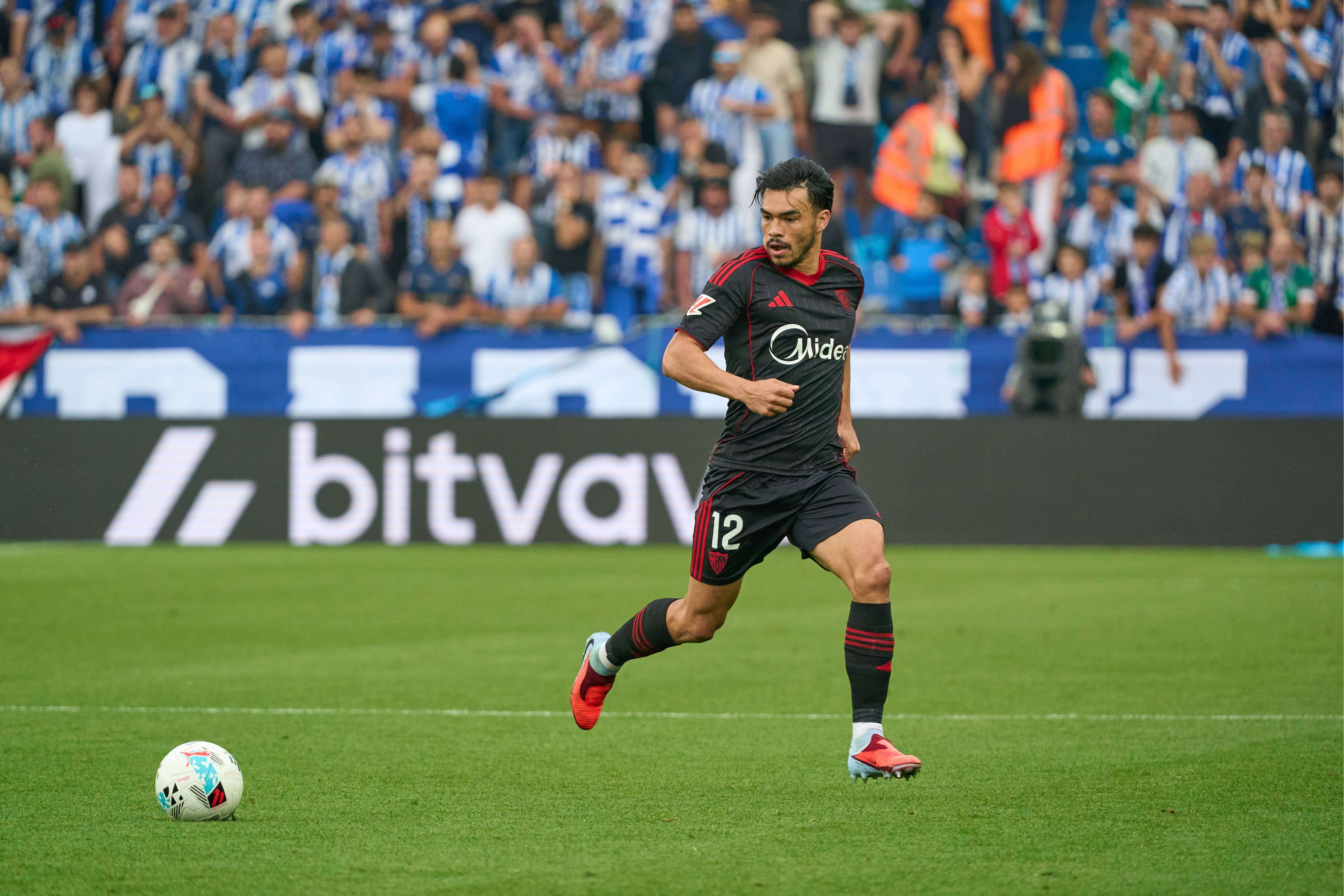 Gabriel Suazo, ante el Alavés.