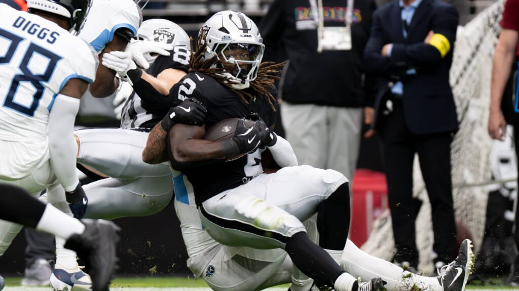 Ashton Jeanty durante un partido de la NFL (Fuente: Cordon Press)