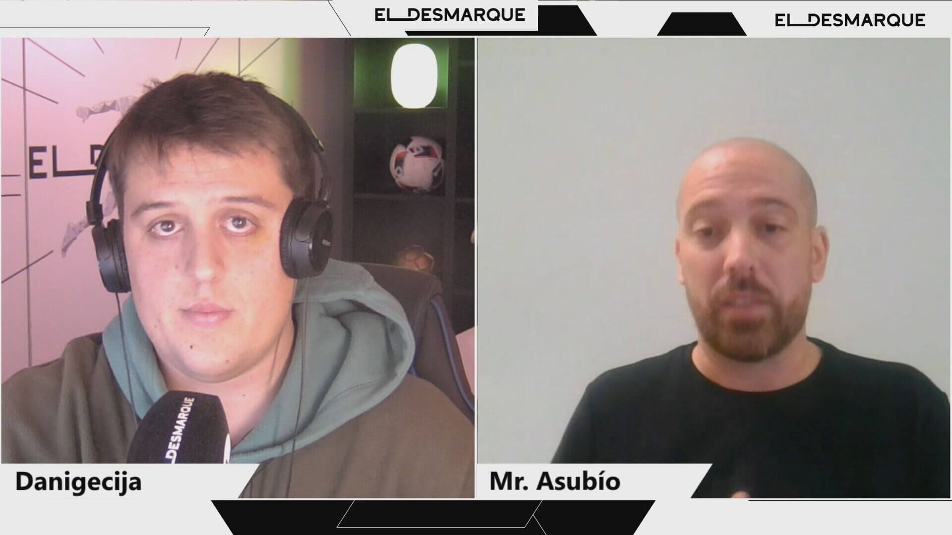 Mr. Asubío en ElDesmarque Stream.