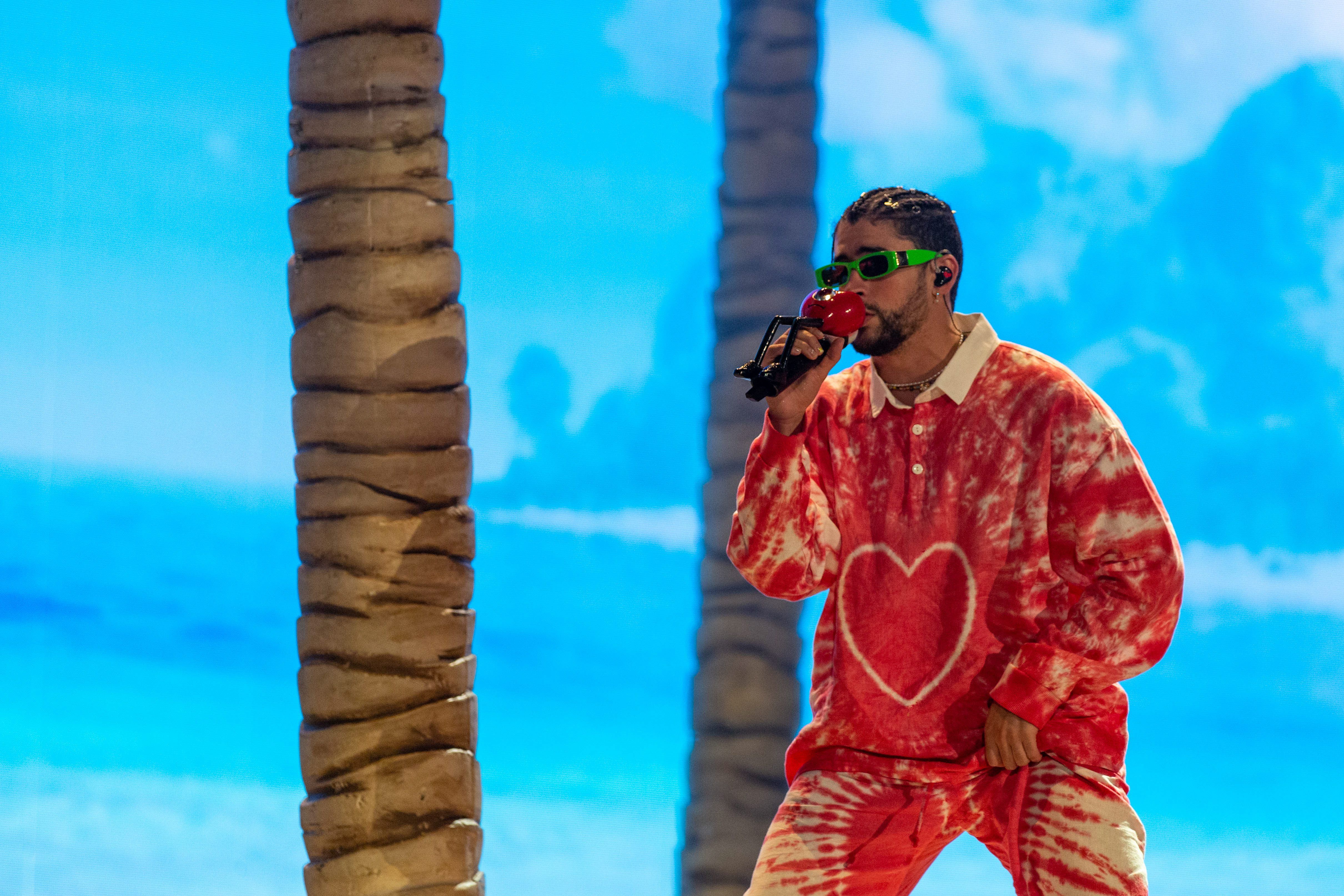  Bad Bunny, durante una actuación en Chicago en agosto de 2022