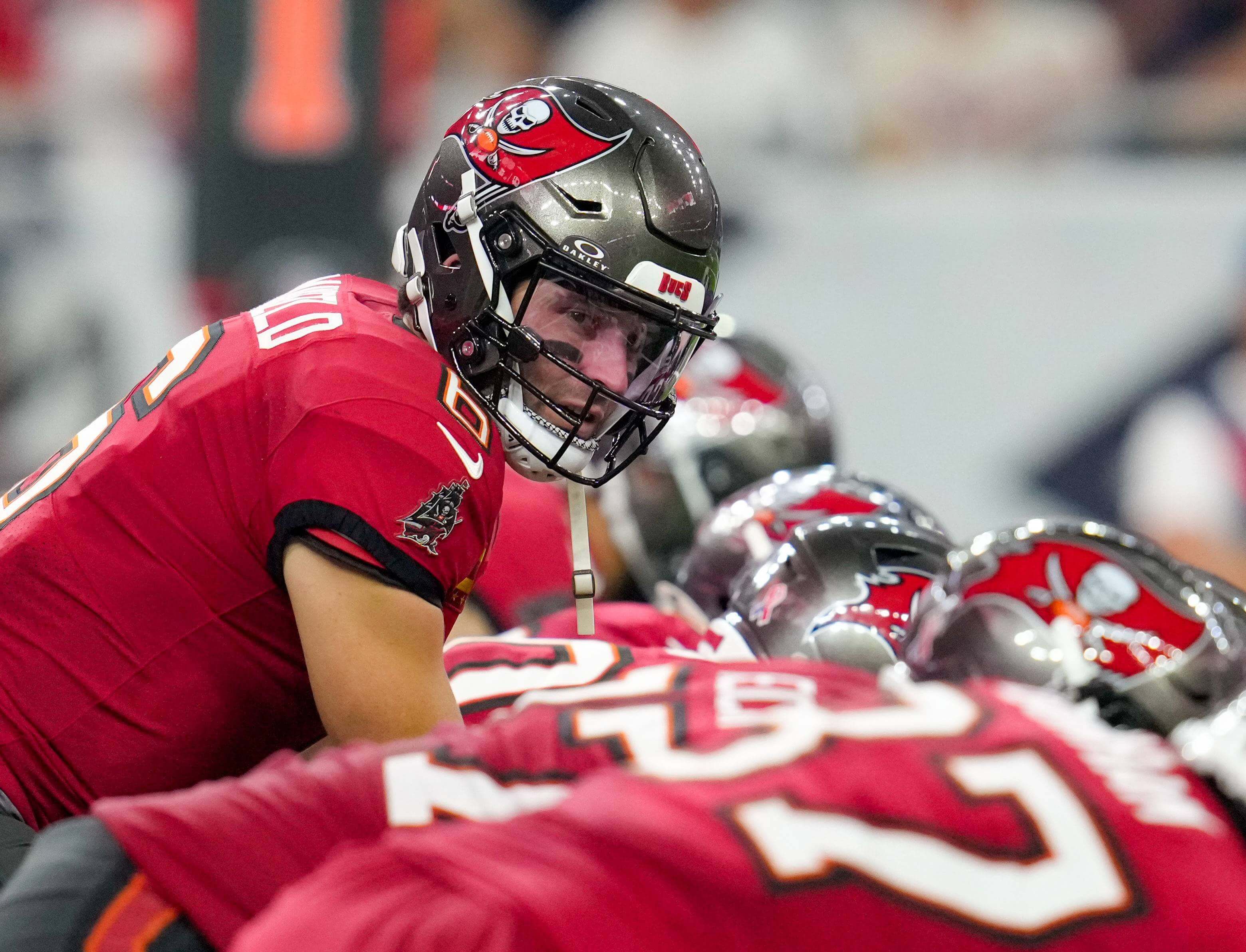 Baker Mayfield en un partido de los Tampa Bay Buccaneers