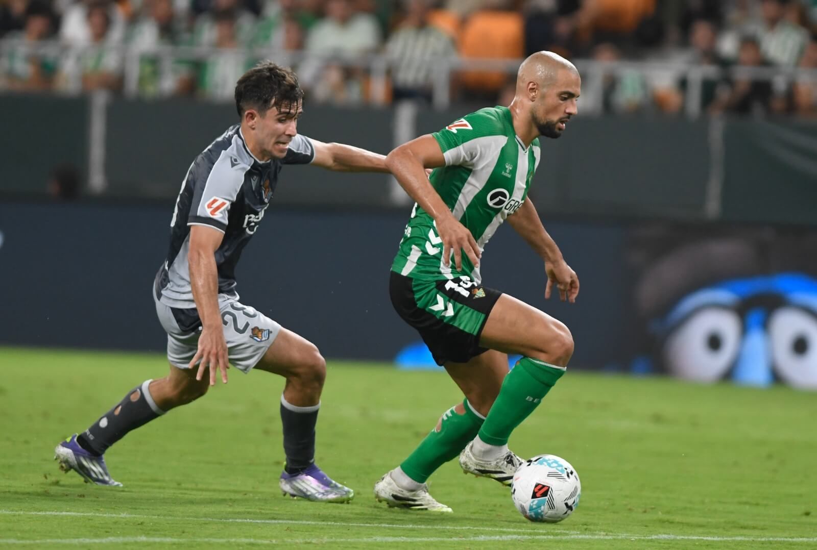 Amrabat, en el Betis-Real Sociedad.