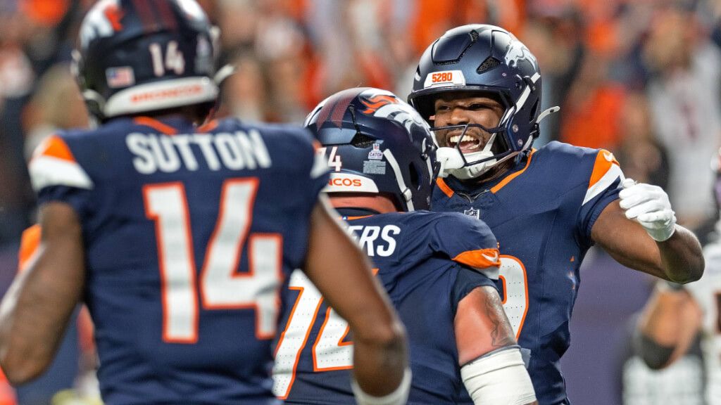 Denver Broncos celebrando en un partido de la NFL (Cordon Press)