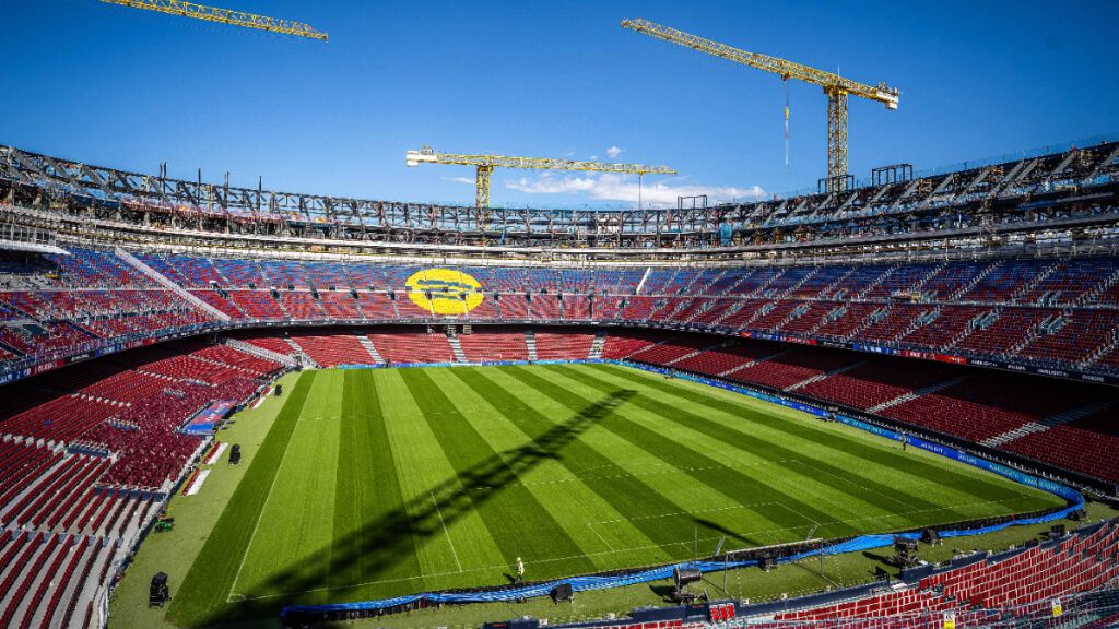  Vista del estadio del Camp Nou, donde este sábado jugarán el FC Barcelona y el Athletic Club (Fuente: Cordon Press)