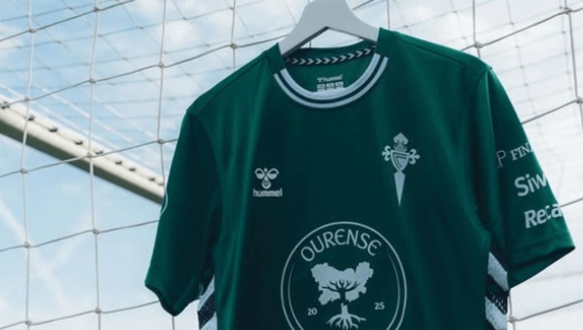 Camiseta del Celta ante la Selección de Ourense.