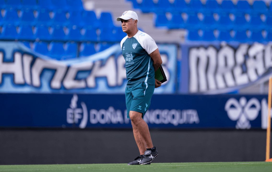  Sergio Pellicer, en un entrenamiento del Málaga (FOTO: Málaga CF).