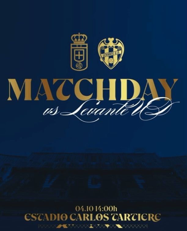 Cartel Real Oviedo-Levante para el partido de este sábado.