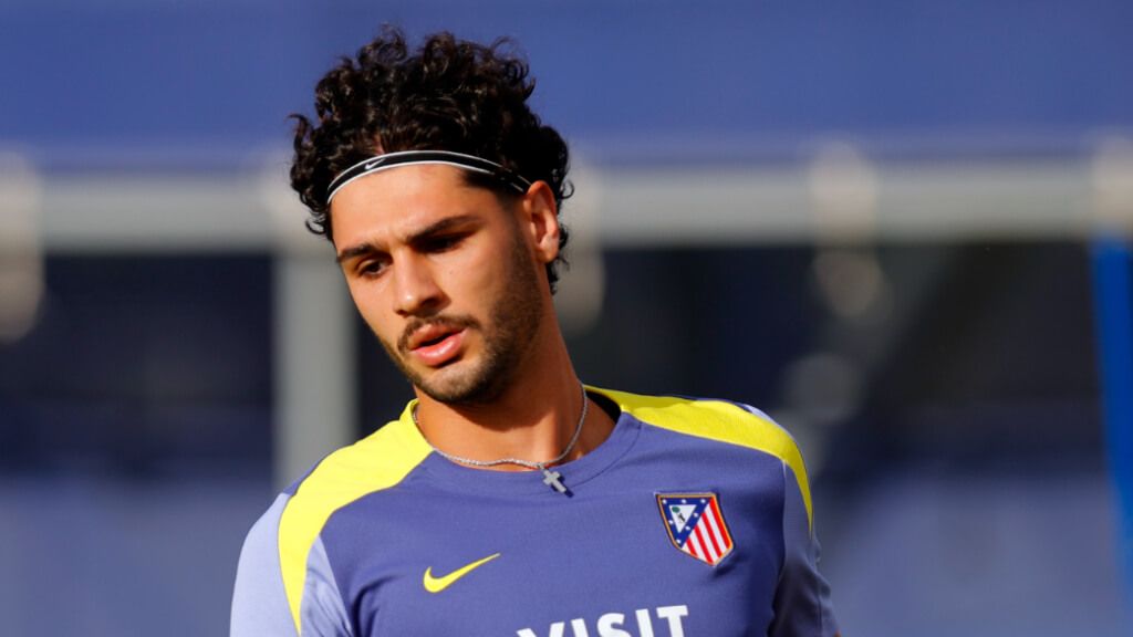  Johnny Cardoso durante un entrenamiento del Atlético de Madrid (Fuente: @Atleti)