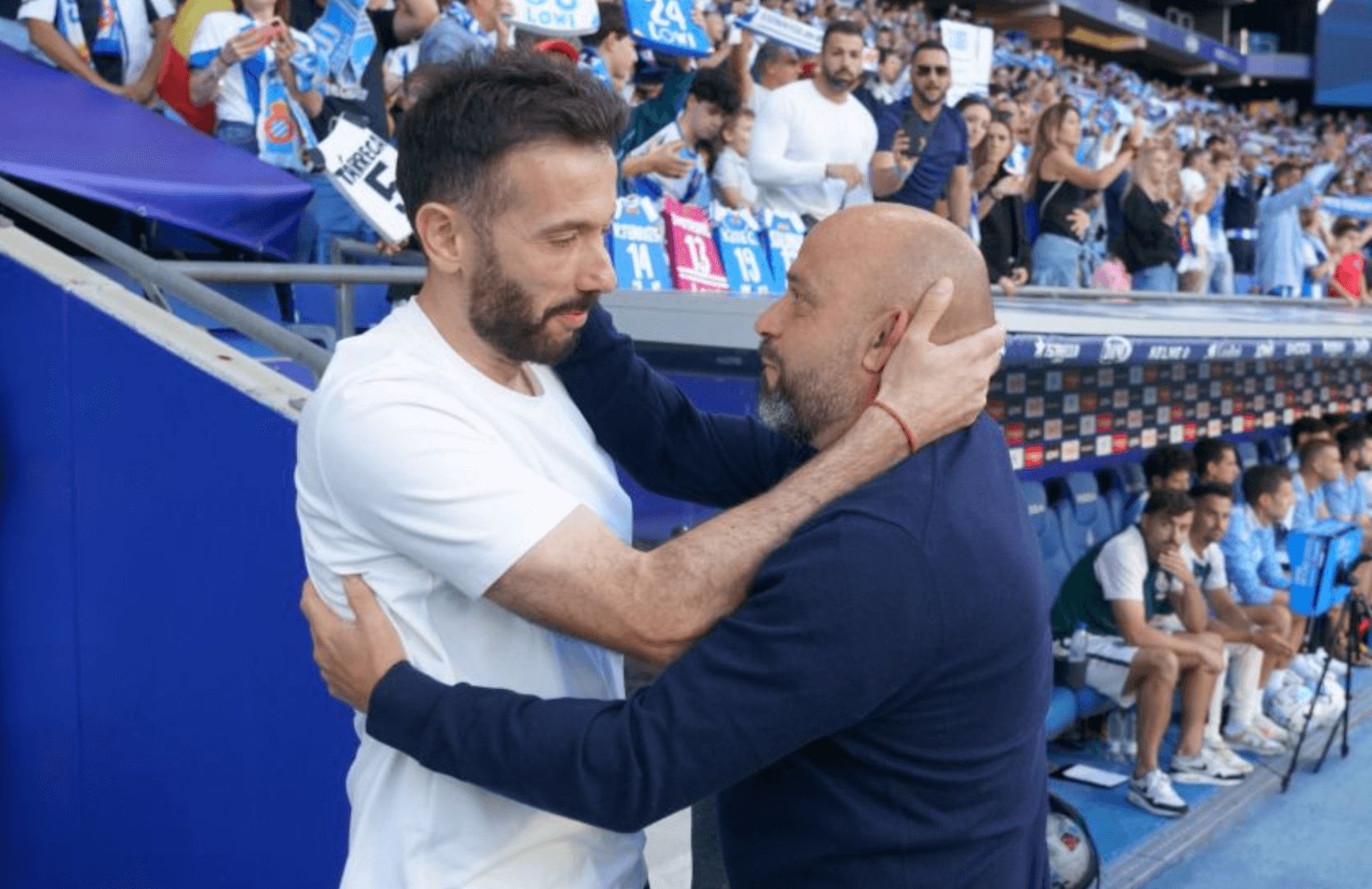 Carlos Corberán ante el Espanyol (Foto: LALIGA)