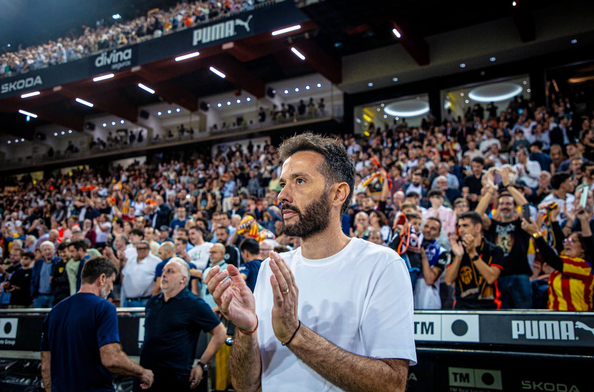 Carlos Corberán en Mestalla