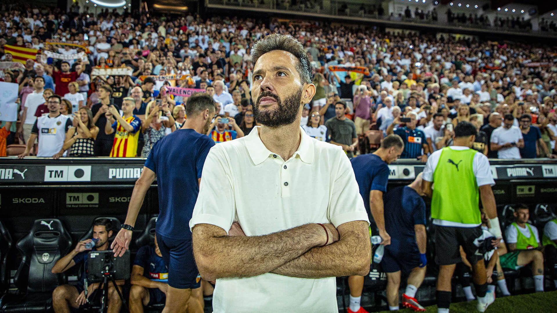  Carlos Corberán en Mestalla