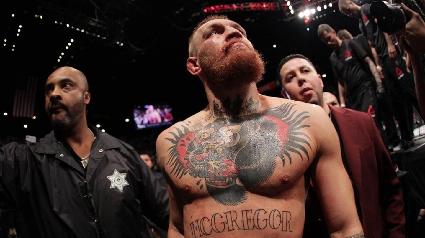  Conor McGregor, tras un combate.
