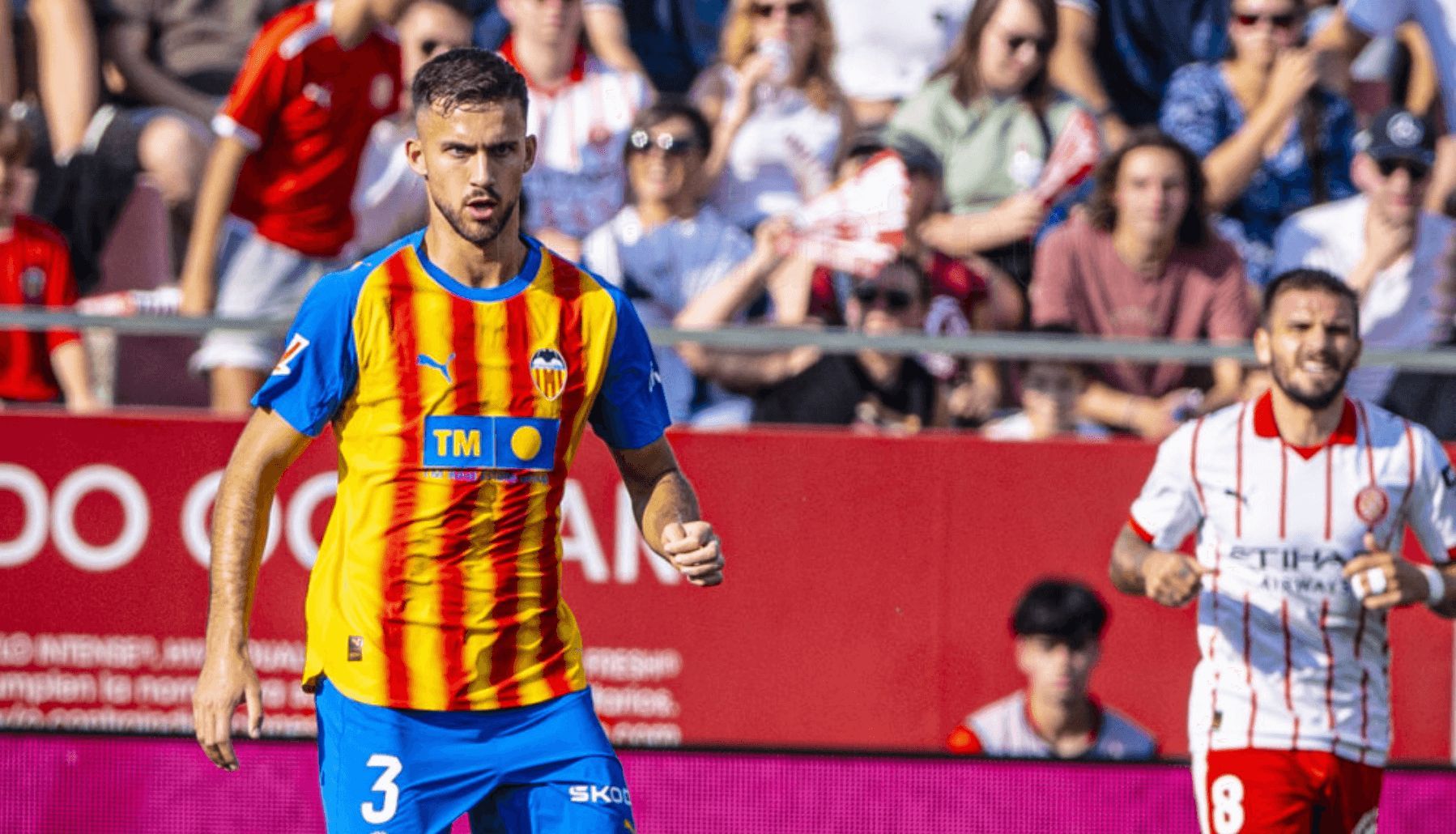 Copete en el Girona-Valencia CF