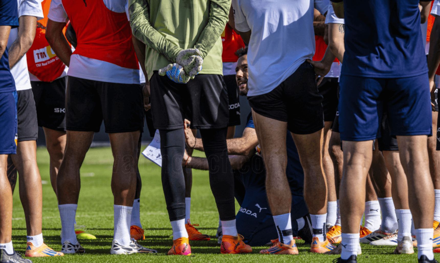 Corberán en un entrenamiento