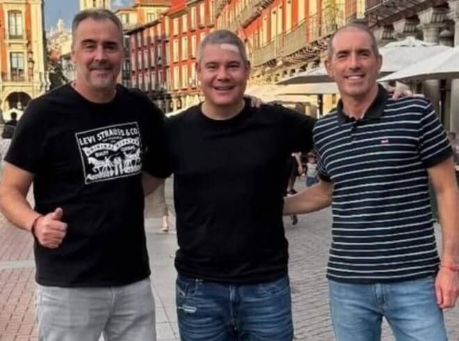 Darwin Quintana, Rafa Monge y Guillermo Almada en Valladolid.