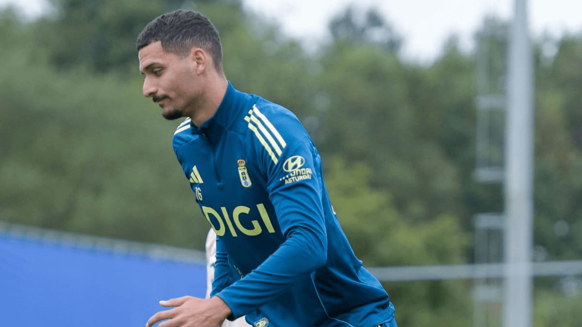 David Carmo, en una sesión del Real Oviedo.