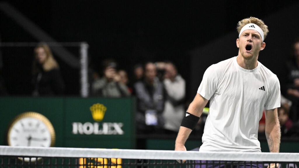 Davidovich celebrando la victoria ante Cazaux (Cordon Press)