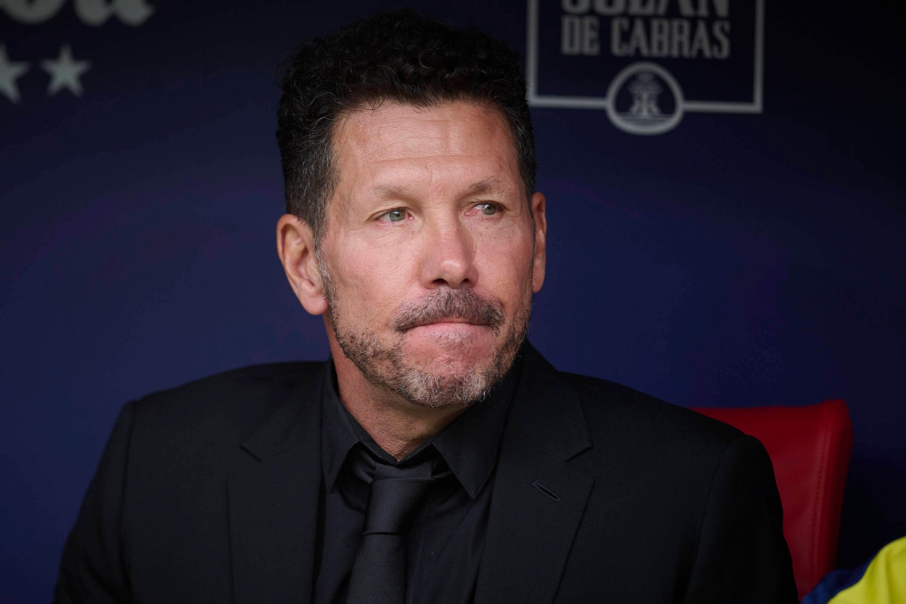  Diego Pablo Simeone, en el derbi Atlético-Real Madrid.