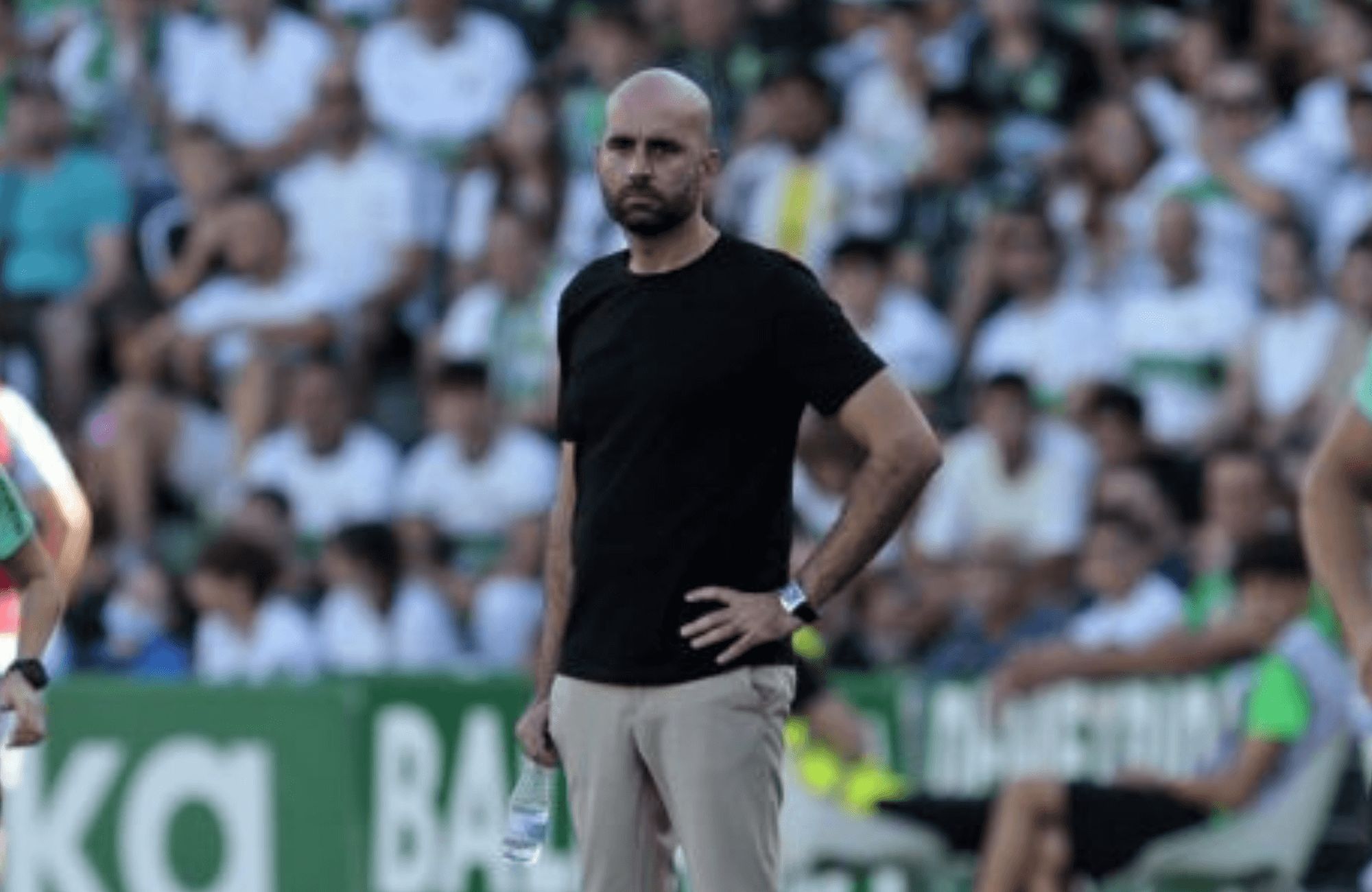  Claudio Giráldez, en el Martínez Valero.