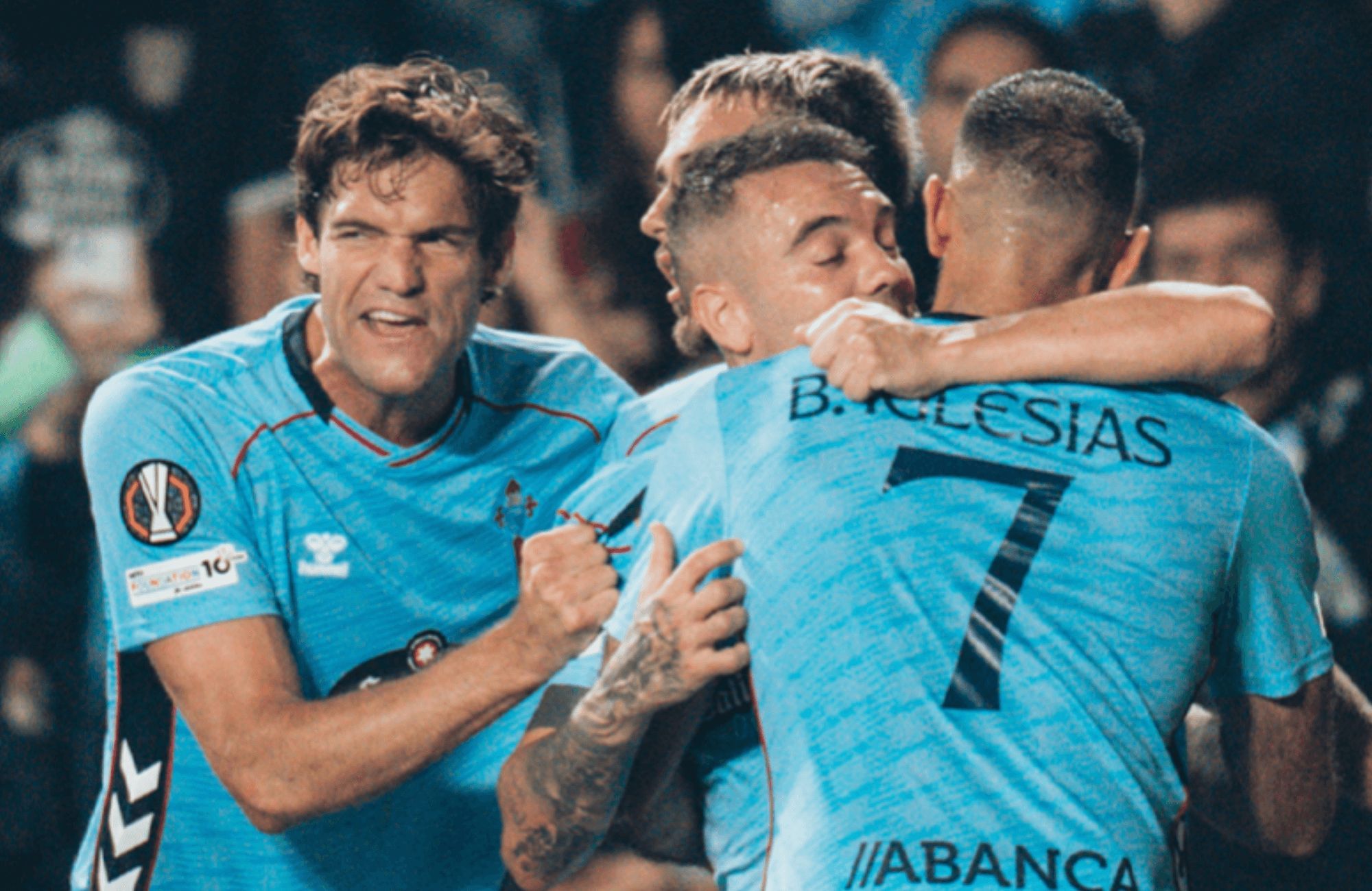  Marcos Alonso, Iago Aspas y Borja iglesias.