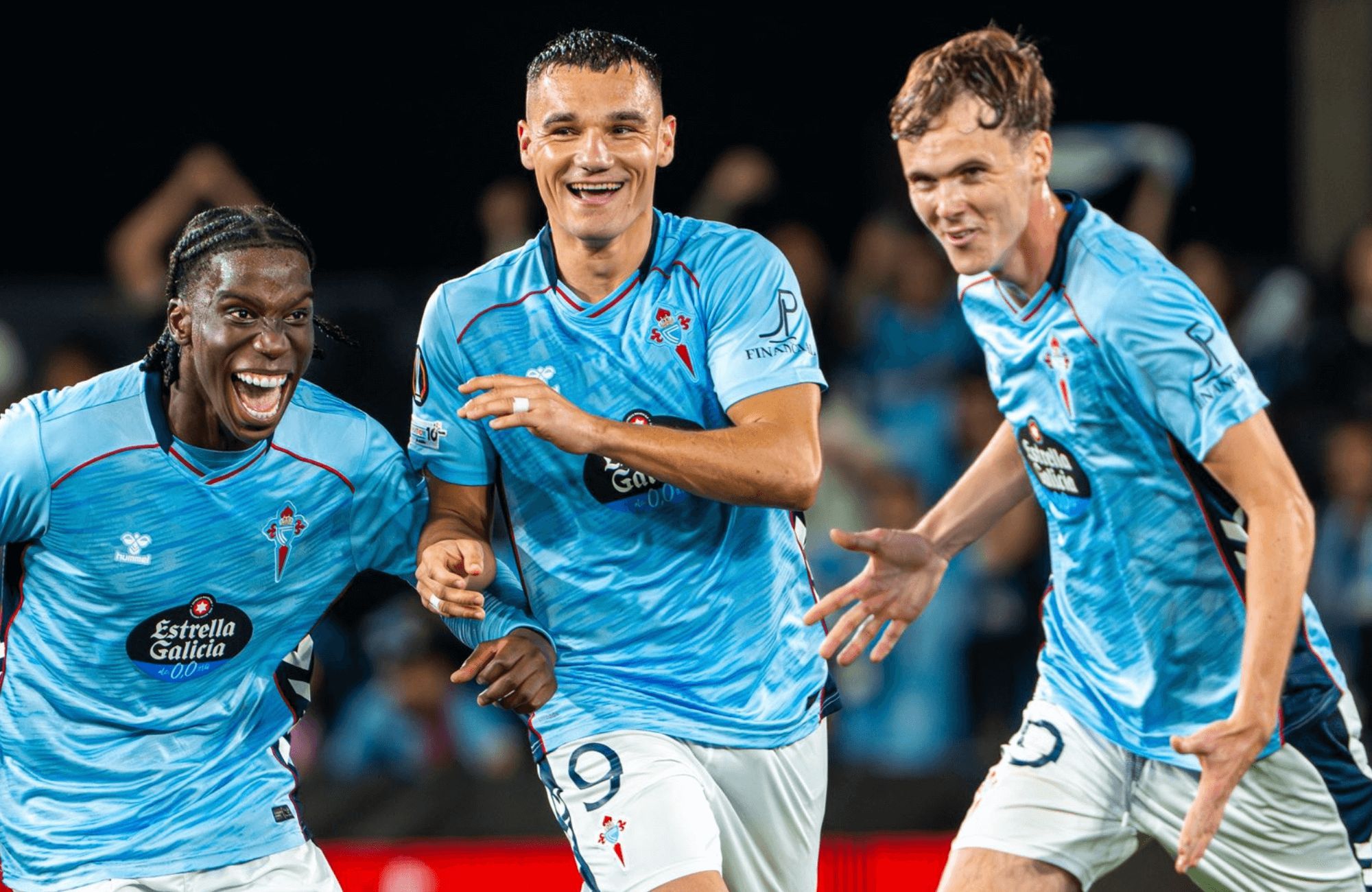  Ilaix Moriba, Ferrán Jutglà y Swedberg.