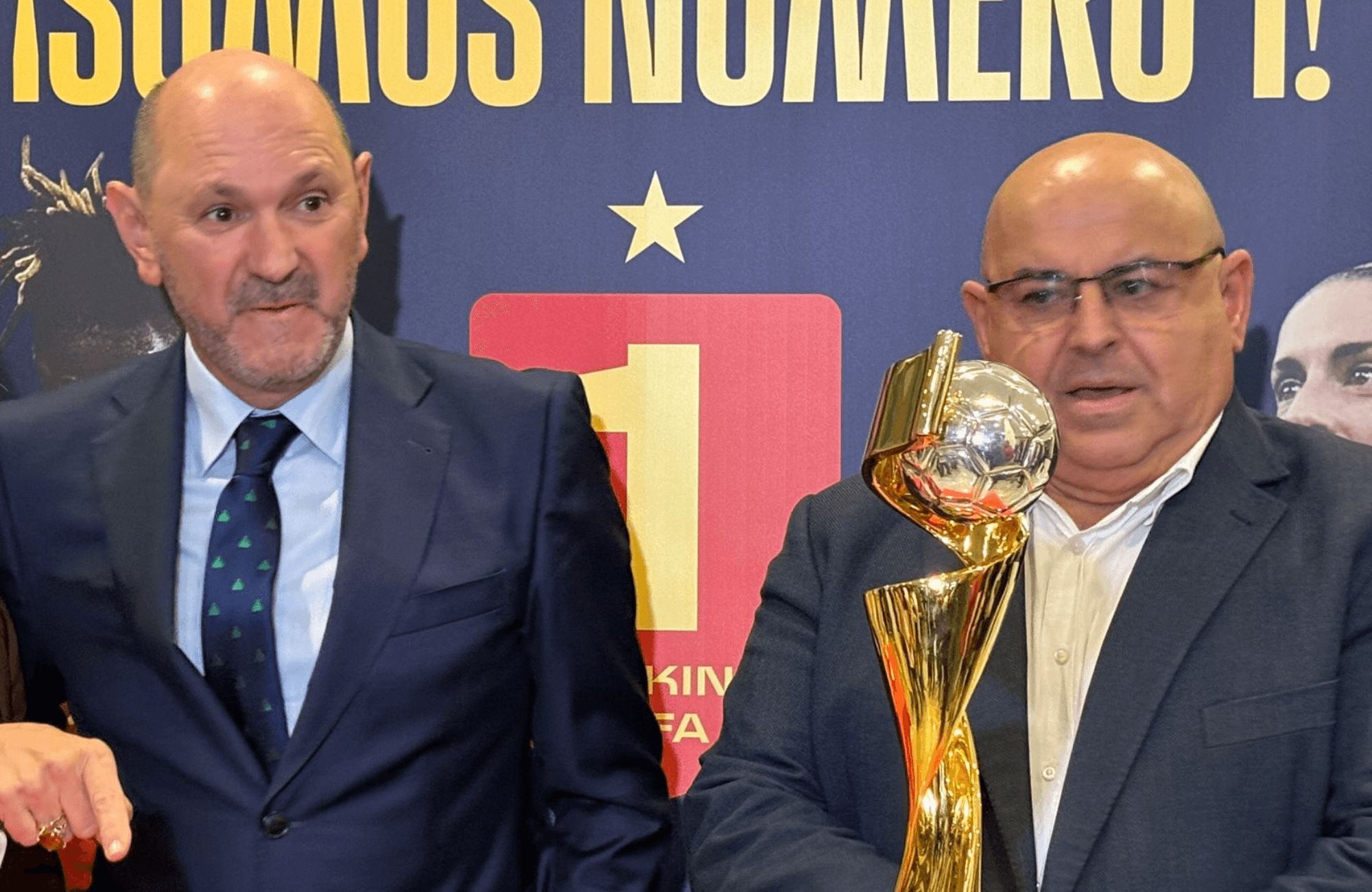  Rafa Louzán y Pablo Prieto, presidentes de la RFEF y la RFGF.