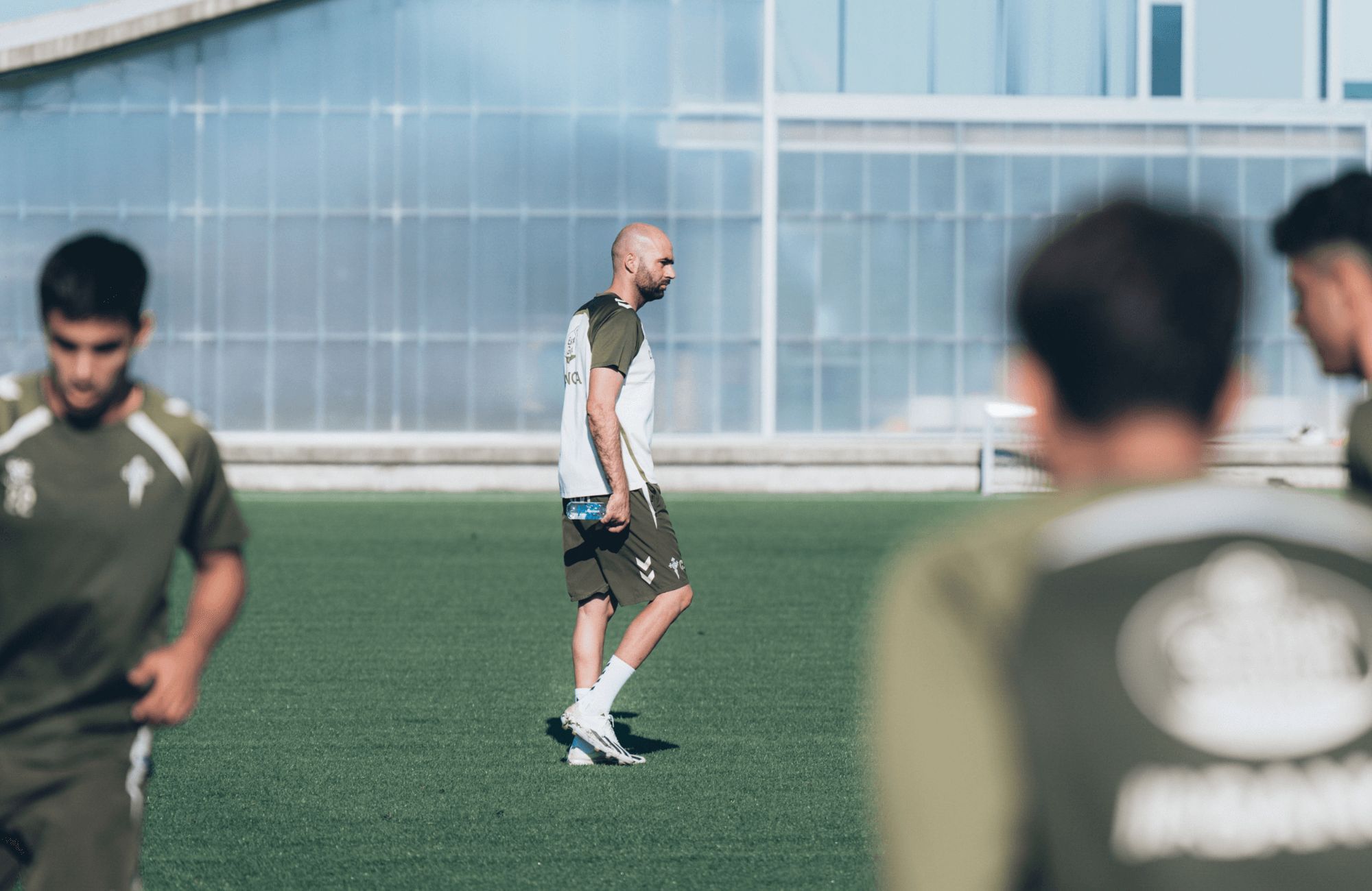 Claudio Giráldez en Afouteza.